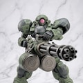 AIガチャ戦機 少数生産機＋重ガトリング（習作）　三面図経由フィギア 6枚目