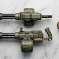 AIガチャ戦機 少数生産機＋重ガトリング（習作）　三面図経由フィギア 4枚目