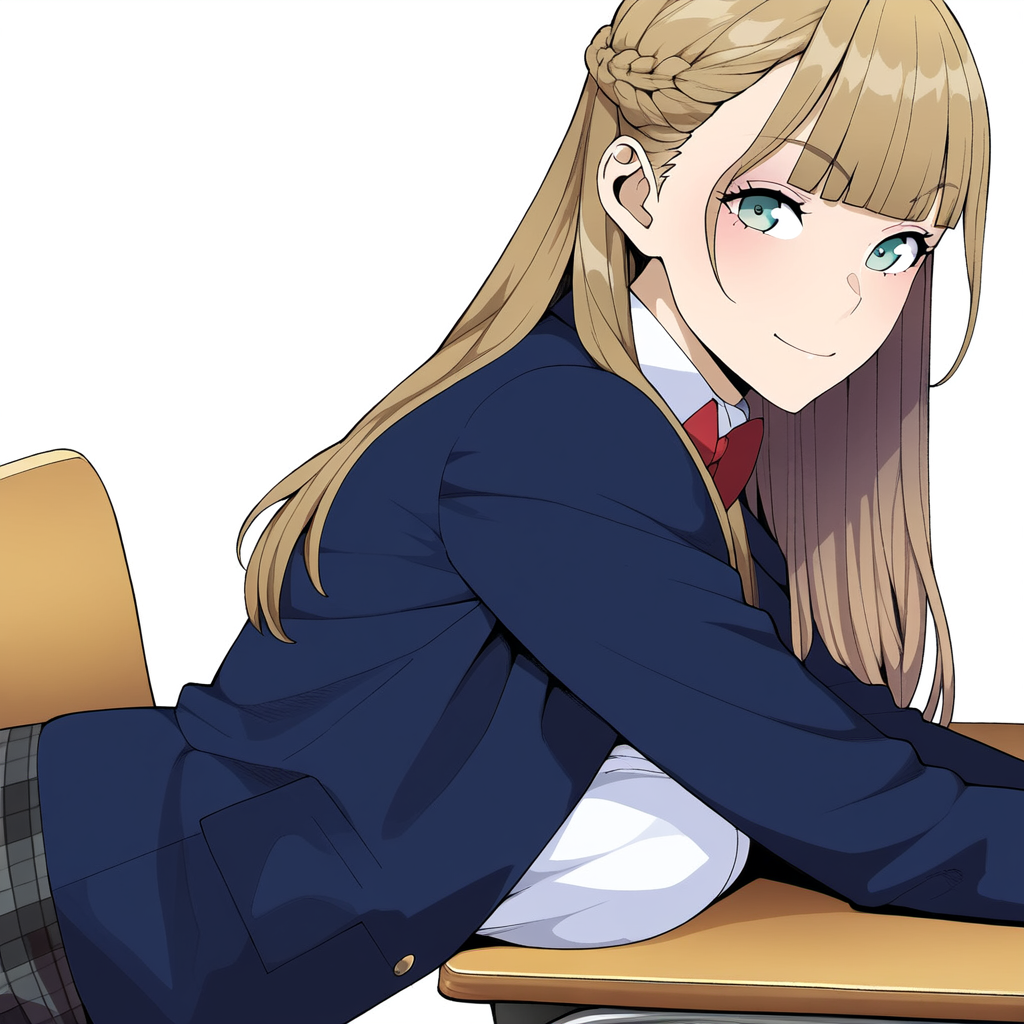 教室のJKの横顔