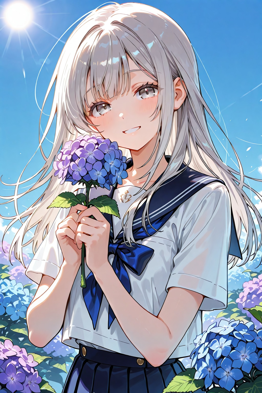 紫陽花少女