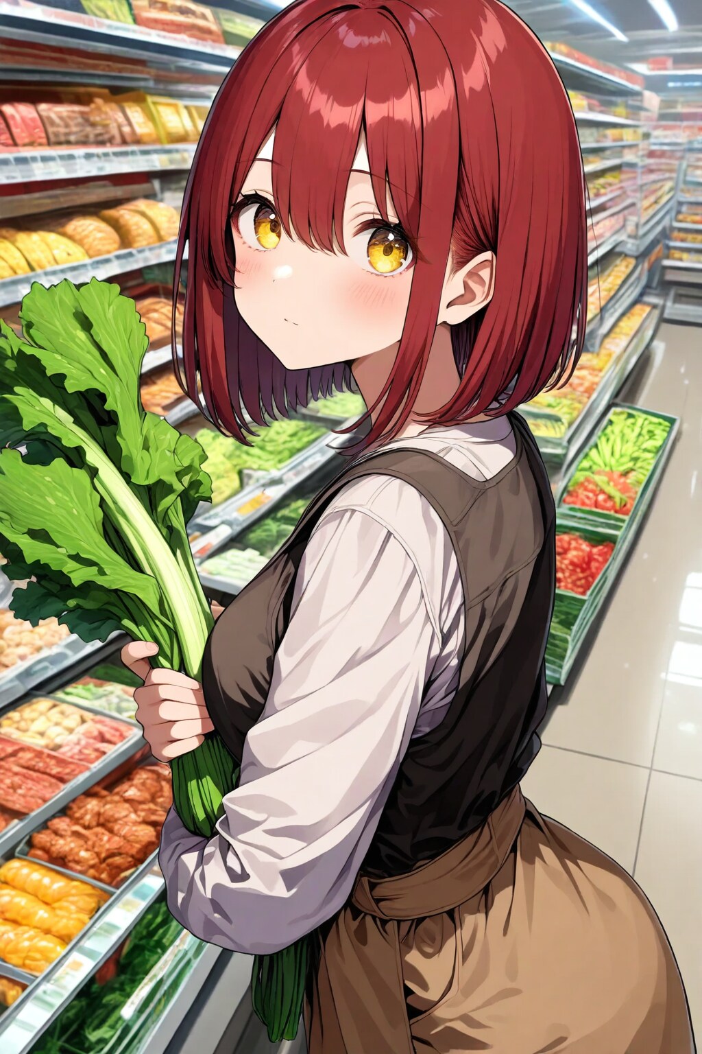 赤髪普段着(今日はお野菜安いですね〜)_20250227