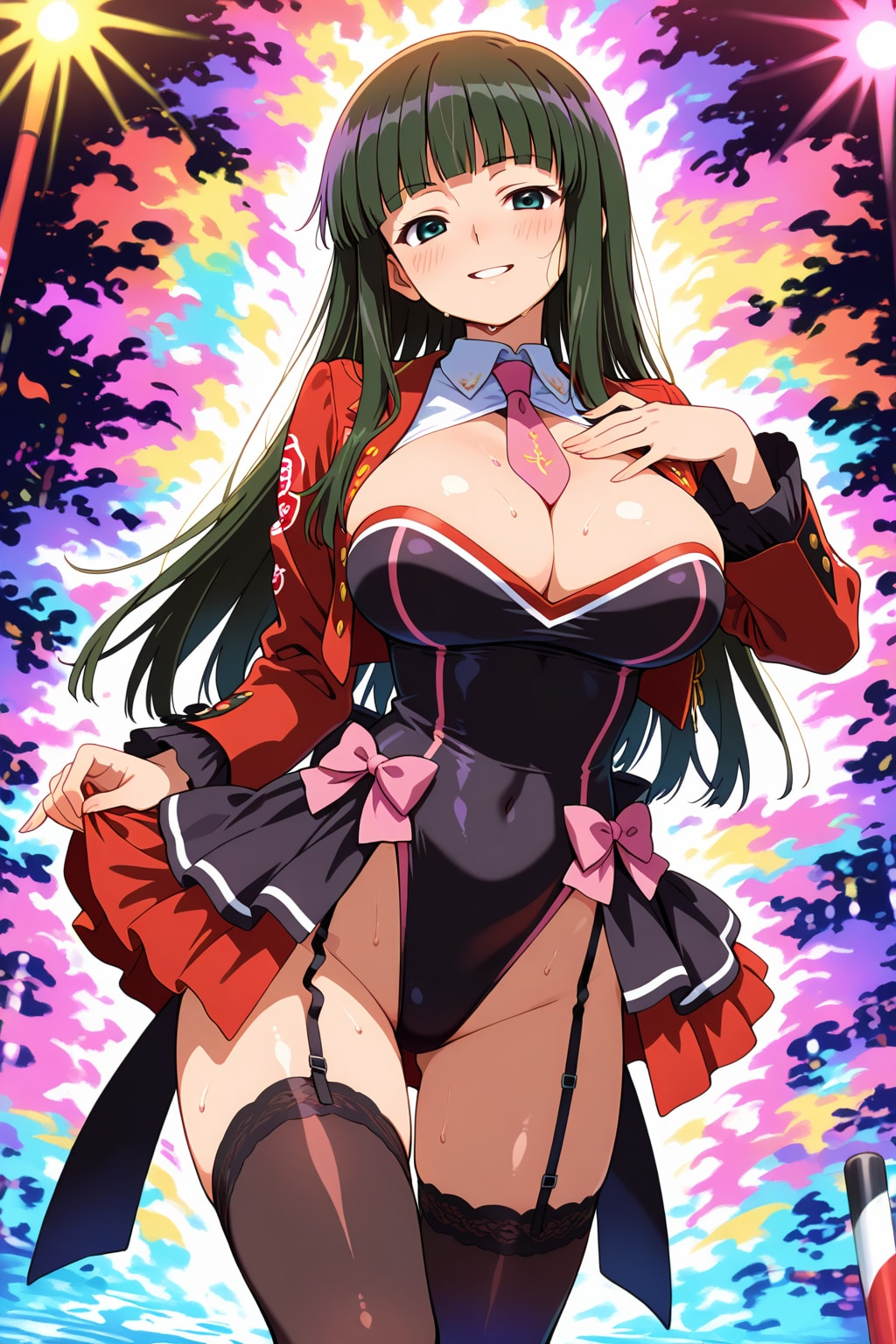 アレンジハイレグな♪うみねこのルシファーちゃん💕・・（何故か？キャラ名呪文生成だと緑っぽい髪に？💦）