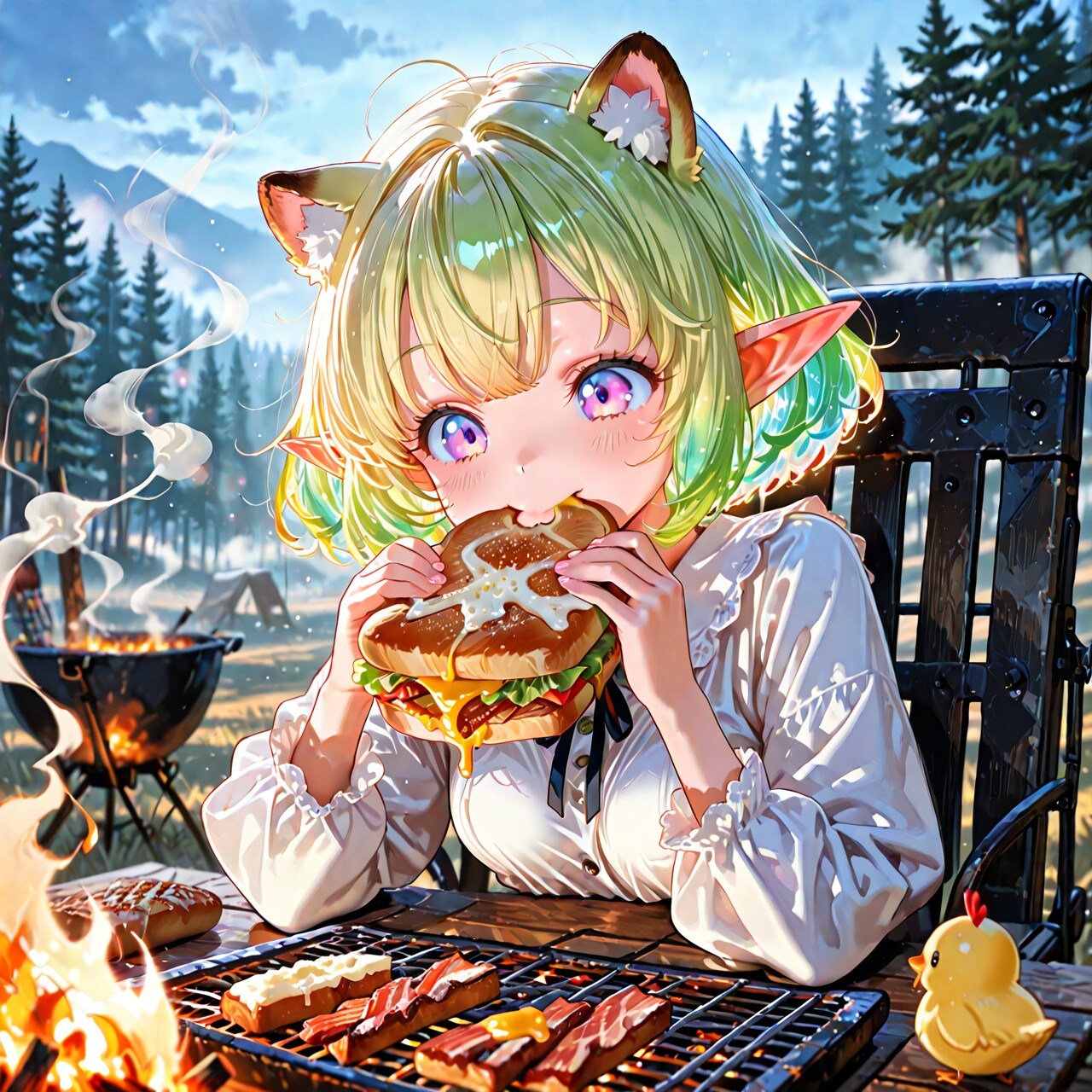 12枚）キャンプサンド | の人気AIイラスト・グラビア