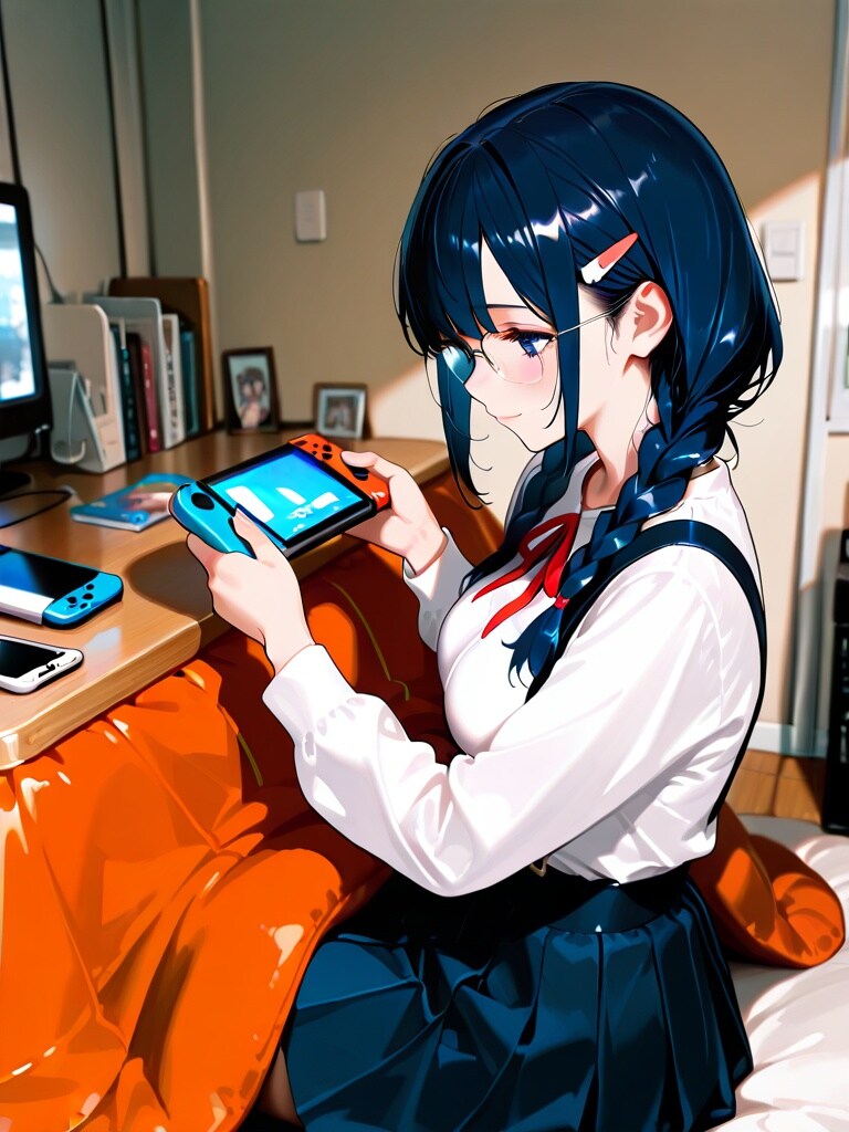 炬燵でゲーム | の人気AIイラスト・グラビア