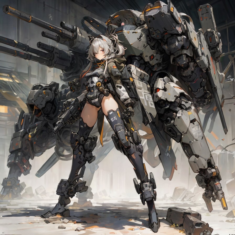 Girl and Robot1095