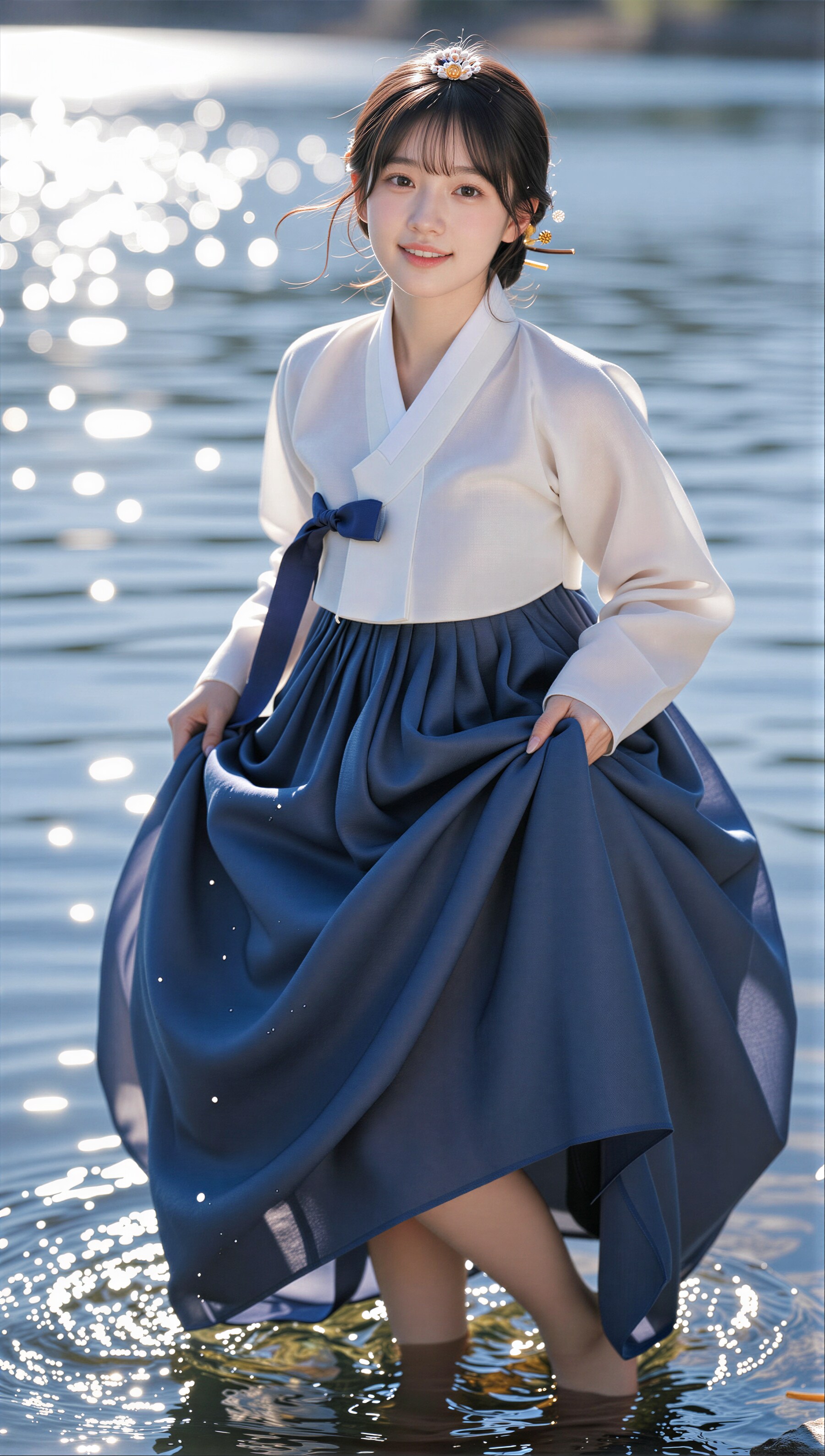 水辺の韓服 3
