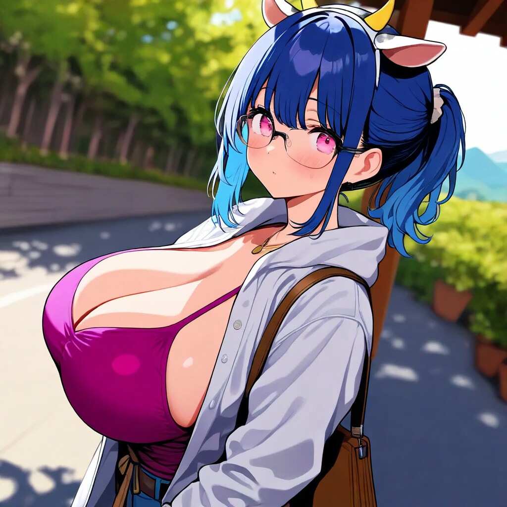 バス停で…