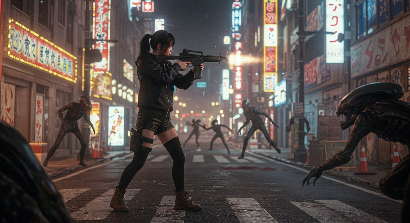 エイリアンとの戦い