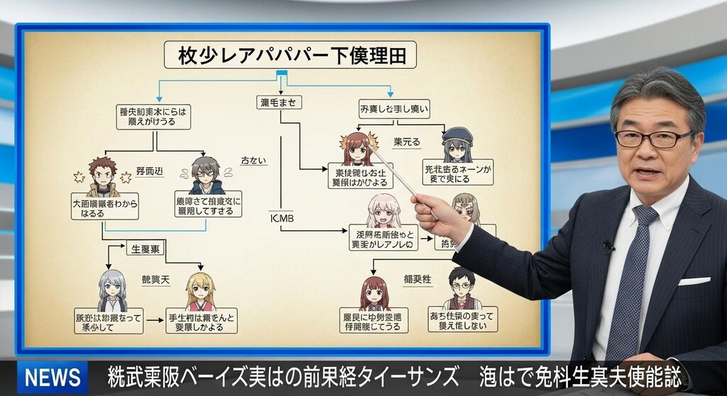 今日は冒険者のパーティーの崩壊について解説させてみた