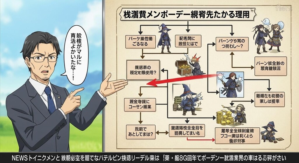 今日は冒険者のパーティーの崩壊について解説させてみた