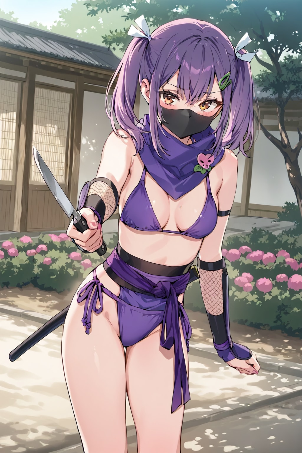 紫の忍者