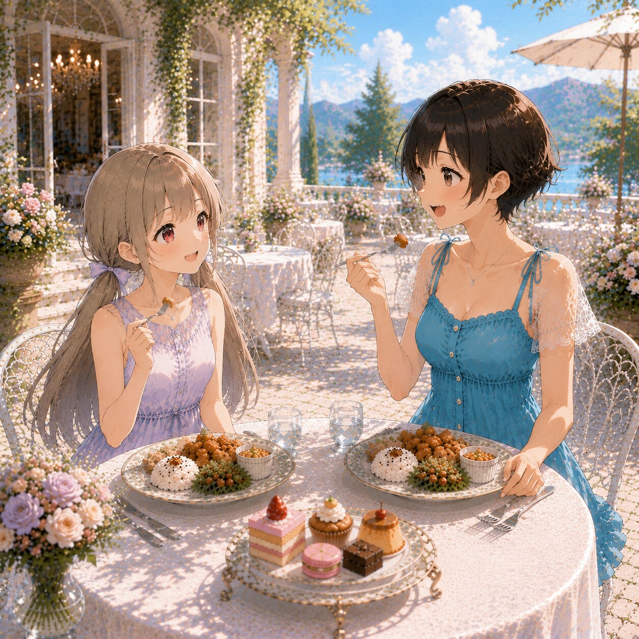 梢とランチ番外編（４）メグさんと一緒 | の人気AIイラスト・グラビア