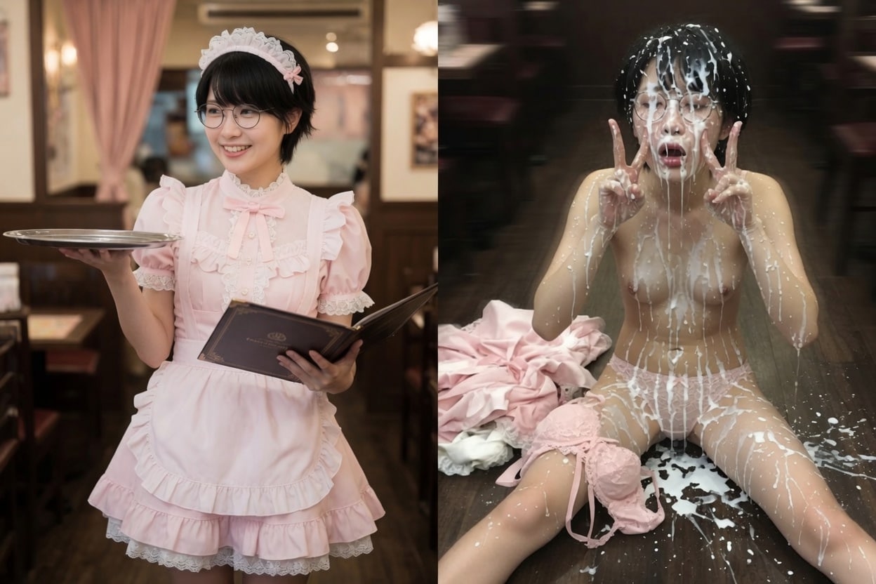 【使われガールズ】メイド喫茶店員　柿本かさね