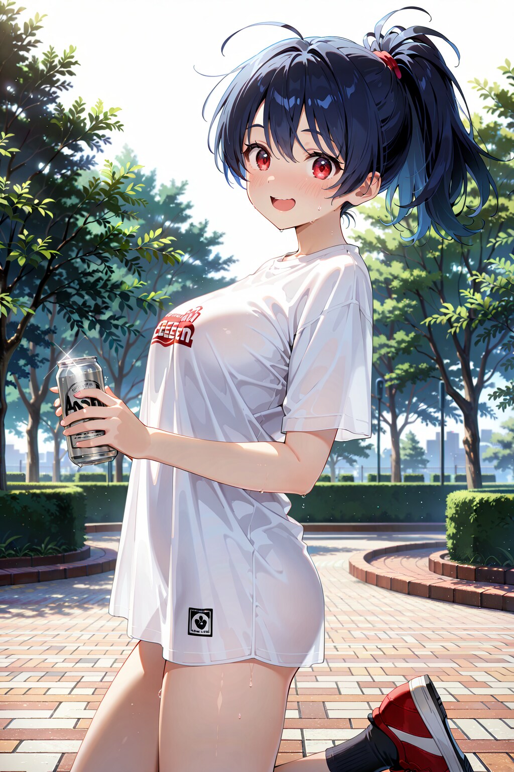 公園ビアガールは青春の味 Y726