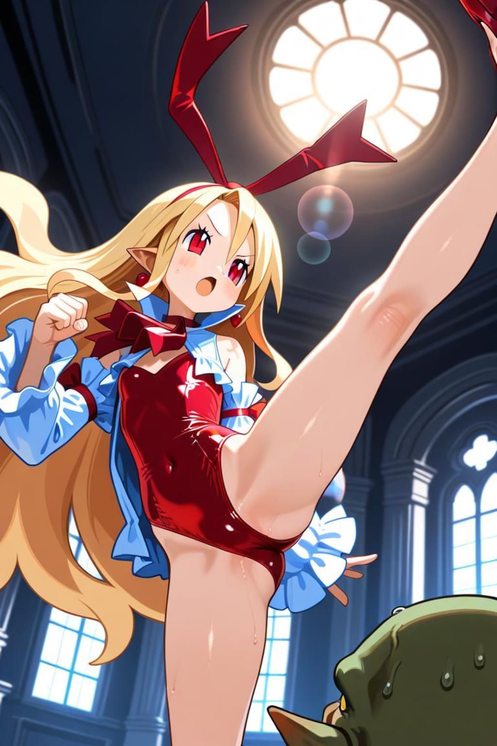 魔界戦記ディスガイア　堕天使フロン　キック