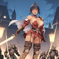 ネェル帝国軍 第6師団所属　魔法剣士/メルル・ソーサー 2枚目