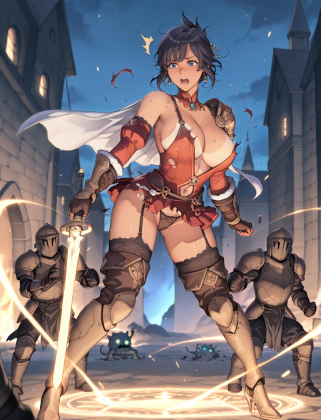 ネェル帝国軍 第6師団所属　魔法剣士/メルル・ソーサー