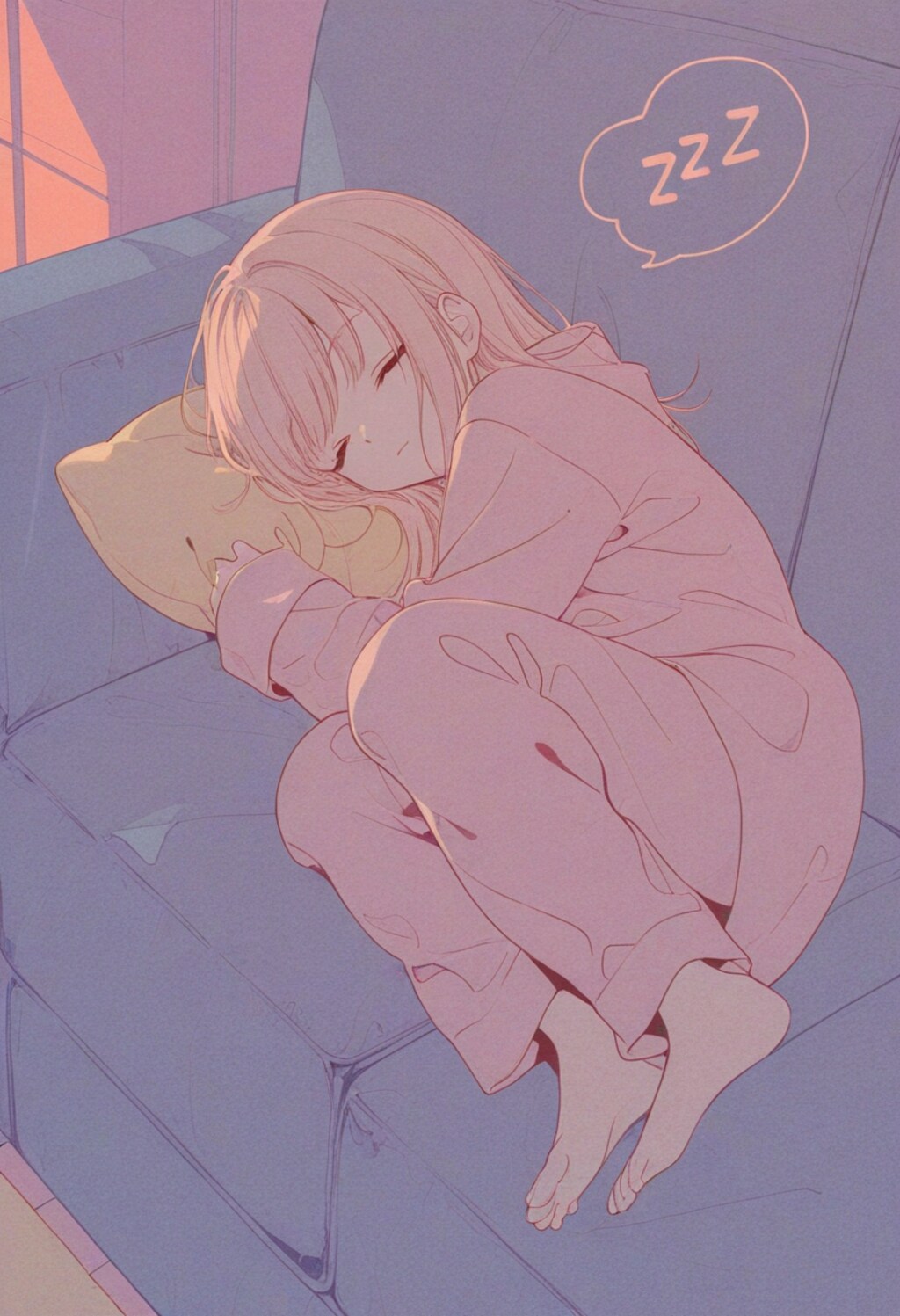 ソファでおやすみ