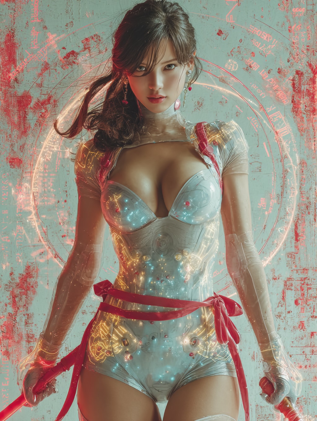 レオタードに身を包んだ魔法少女