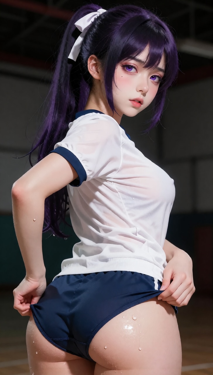 ちょっとサイズが合わなくなったのを気にするJK