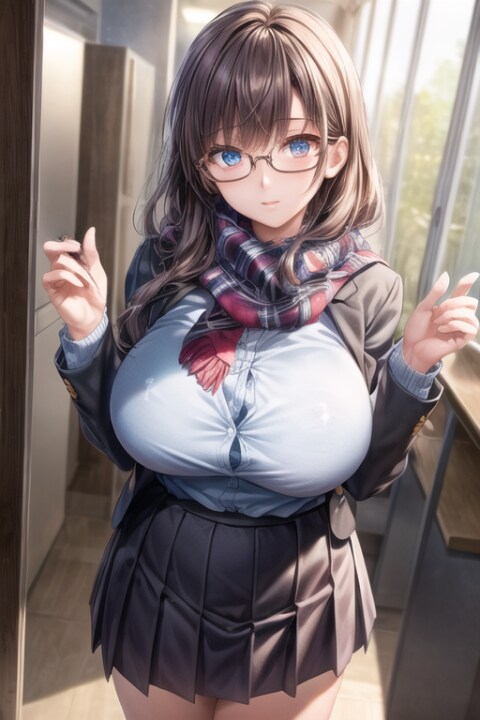 冬の学校で