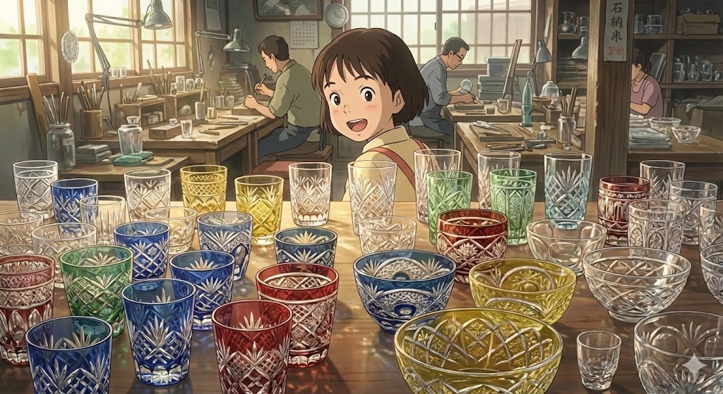 切子のどこが好きなんだい？