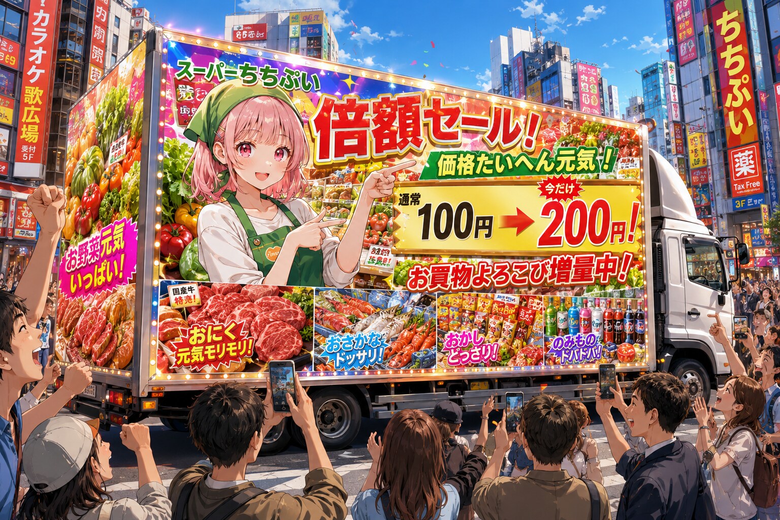 スーパーちちぷいアドトラック🚚💨