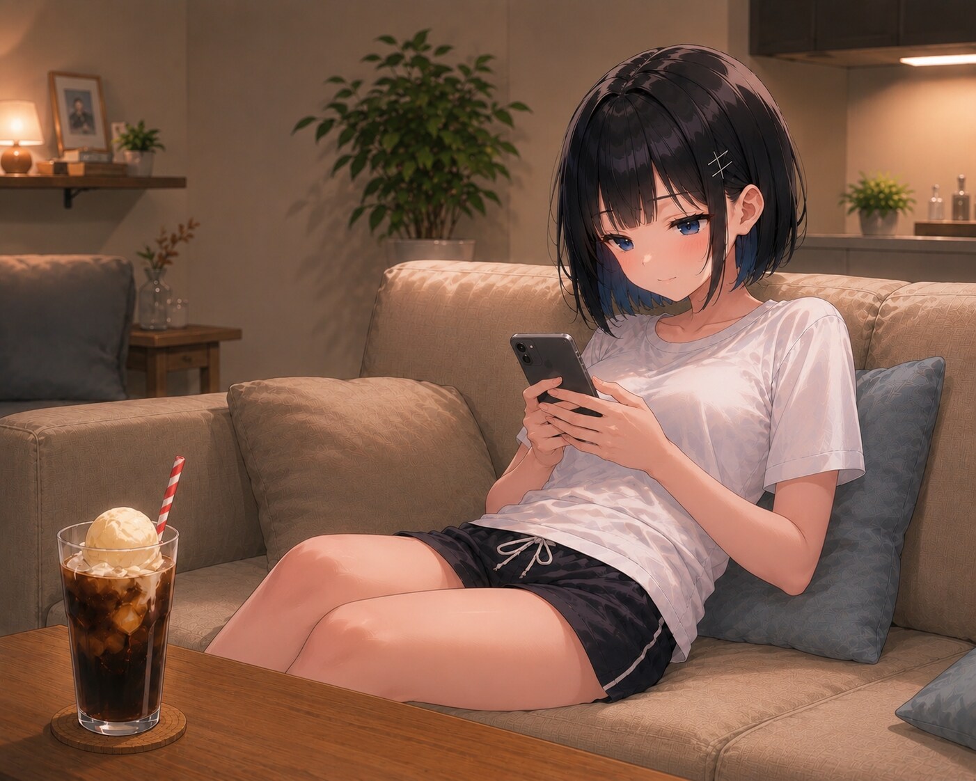 食後のコーヒーフロート