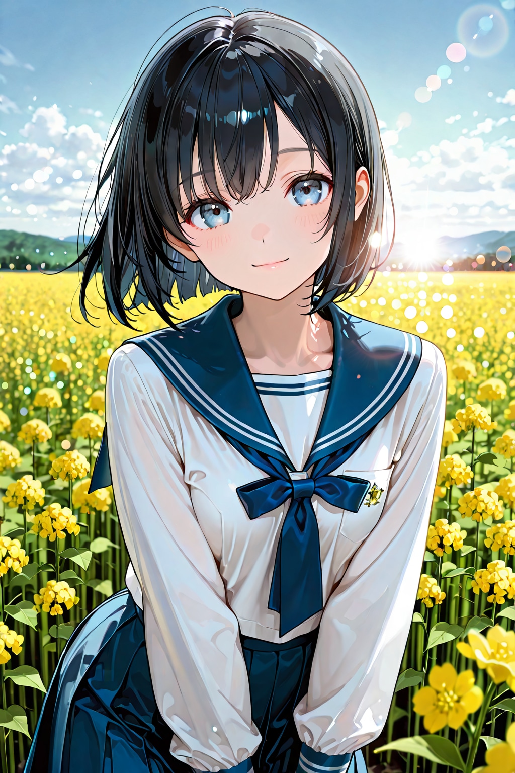 菜の花の畑の少女(ECHIDNA)