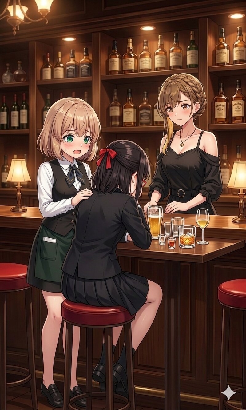 ヤケ酒している黒瀬さん
