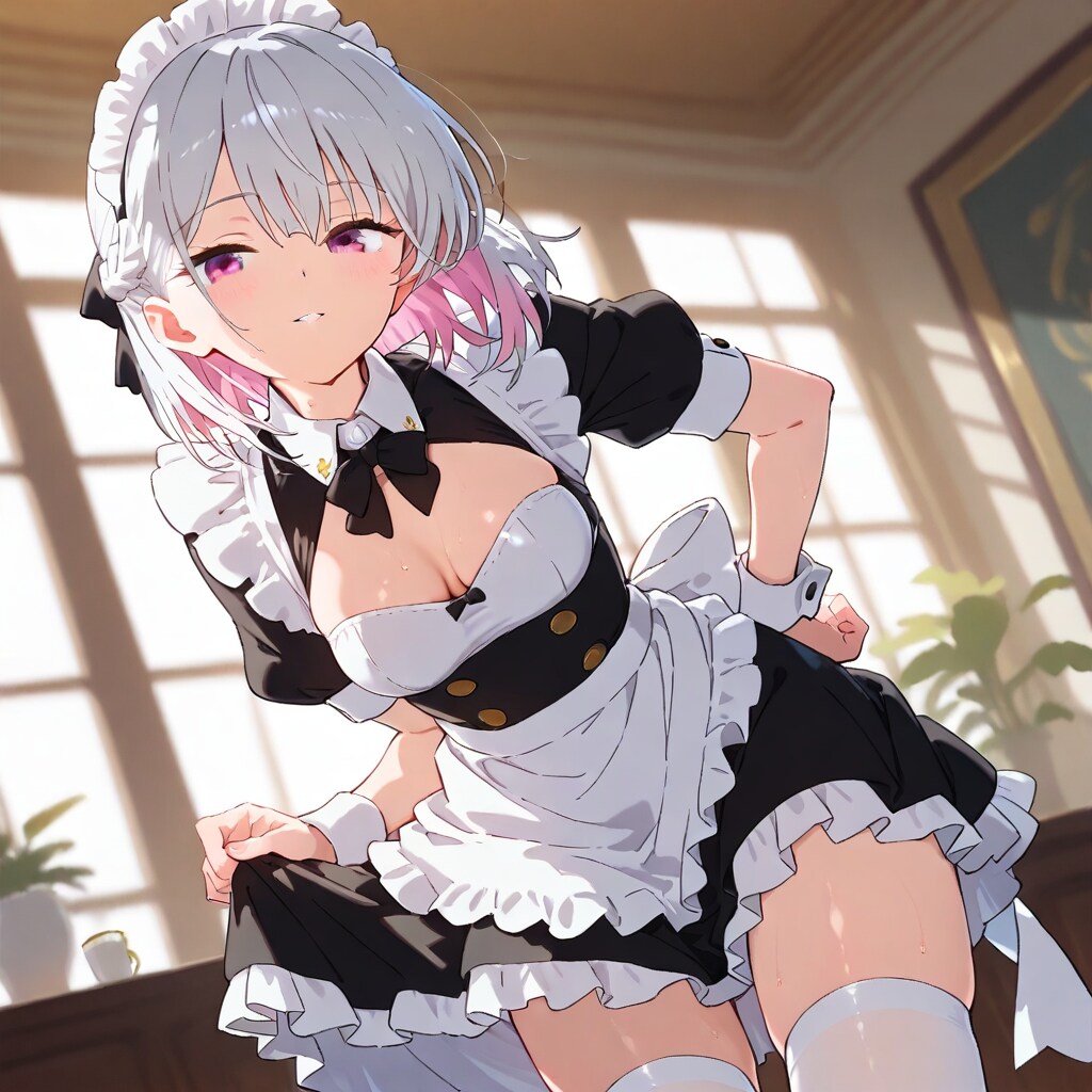 (797HQ)銀髪ちゃんメイド
