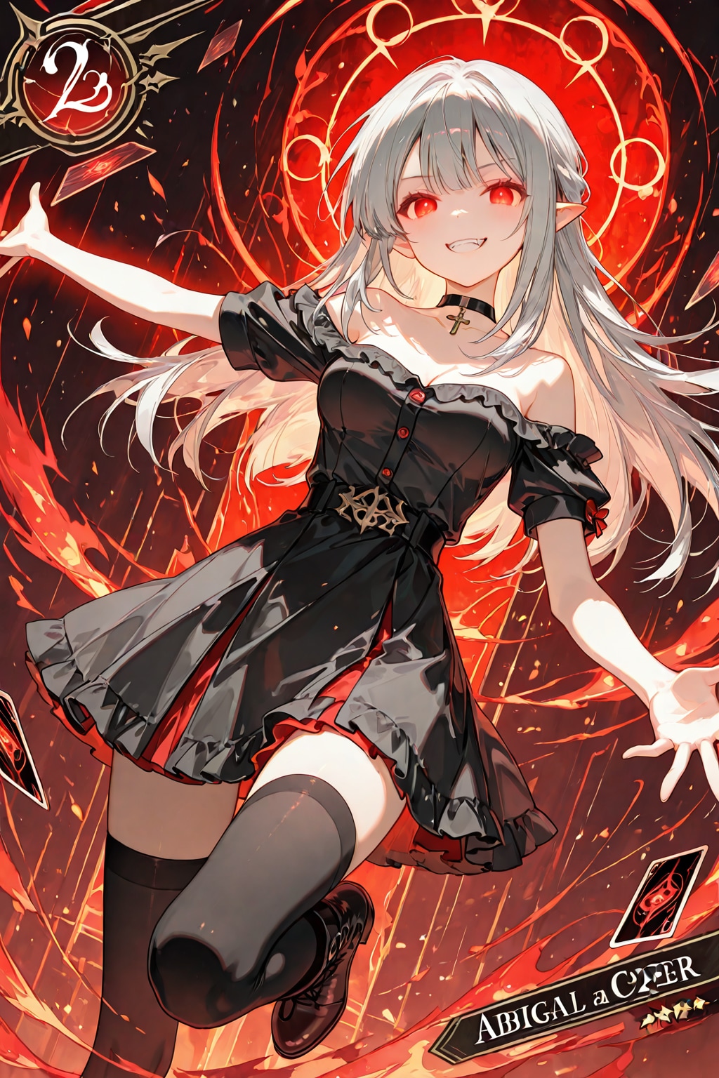 トレカ『破滅のアビゲイル』アビゲイル（TS吸血鬼） | の人気AIイラスト・グラビア