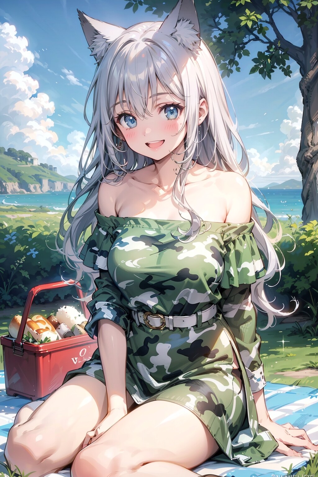 カモフラピクニック🍱🐺✨
