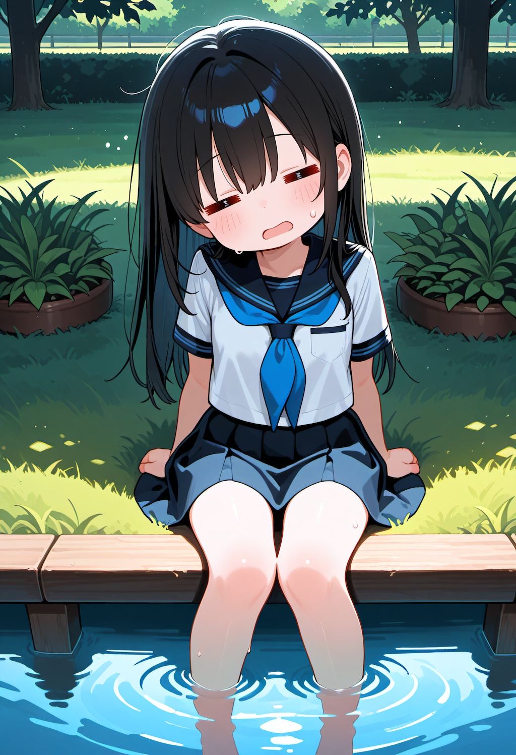 急に暑くて