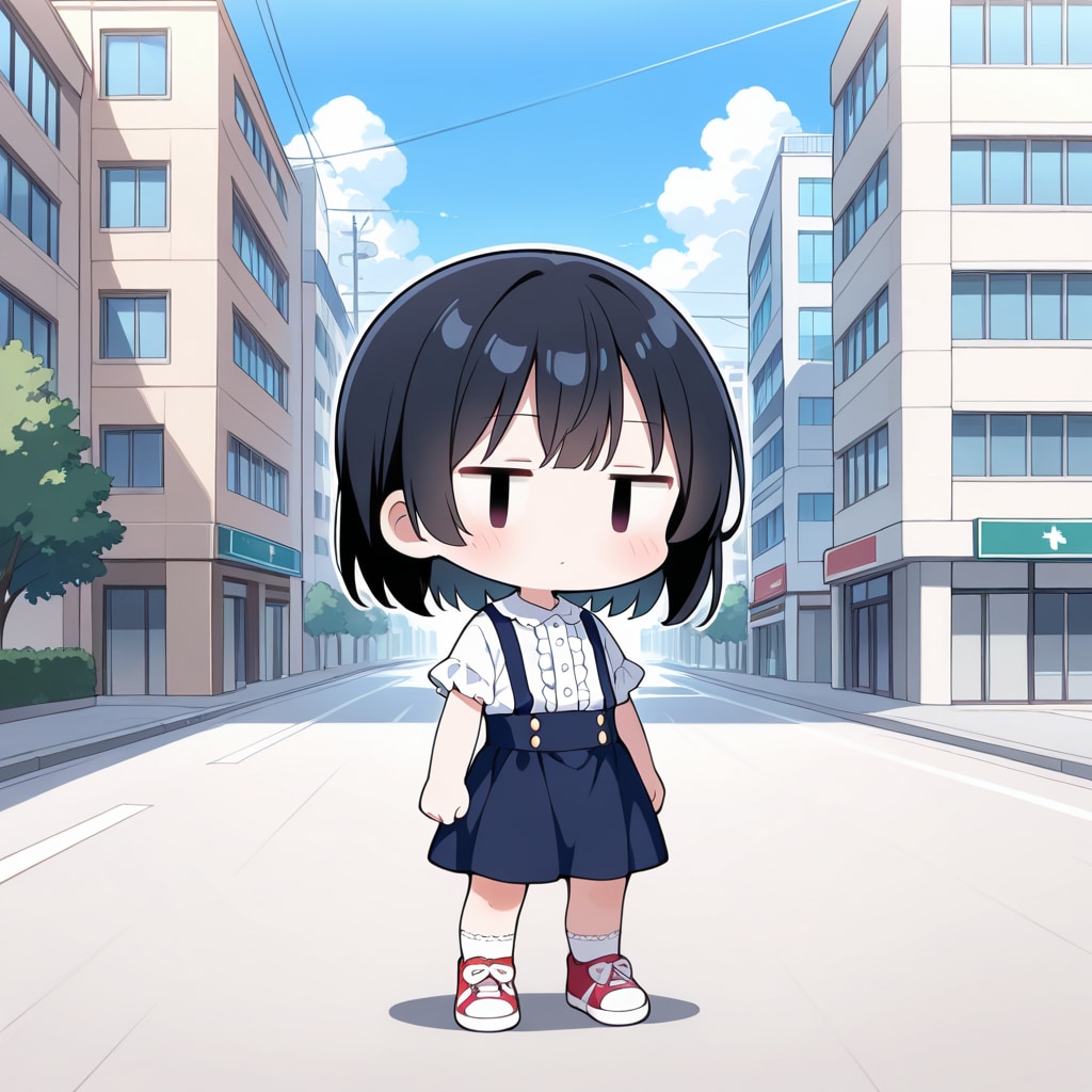 日陰を探す