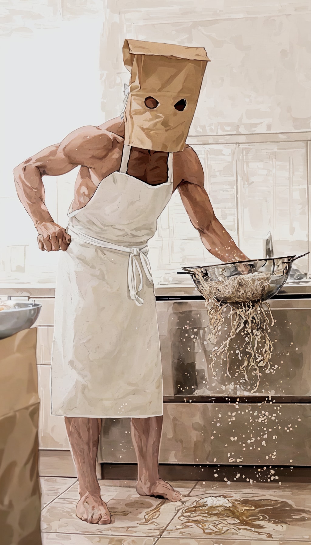 麺の命は素早い水切だ！