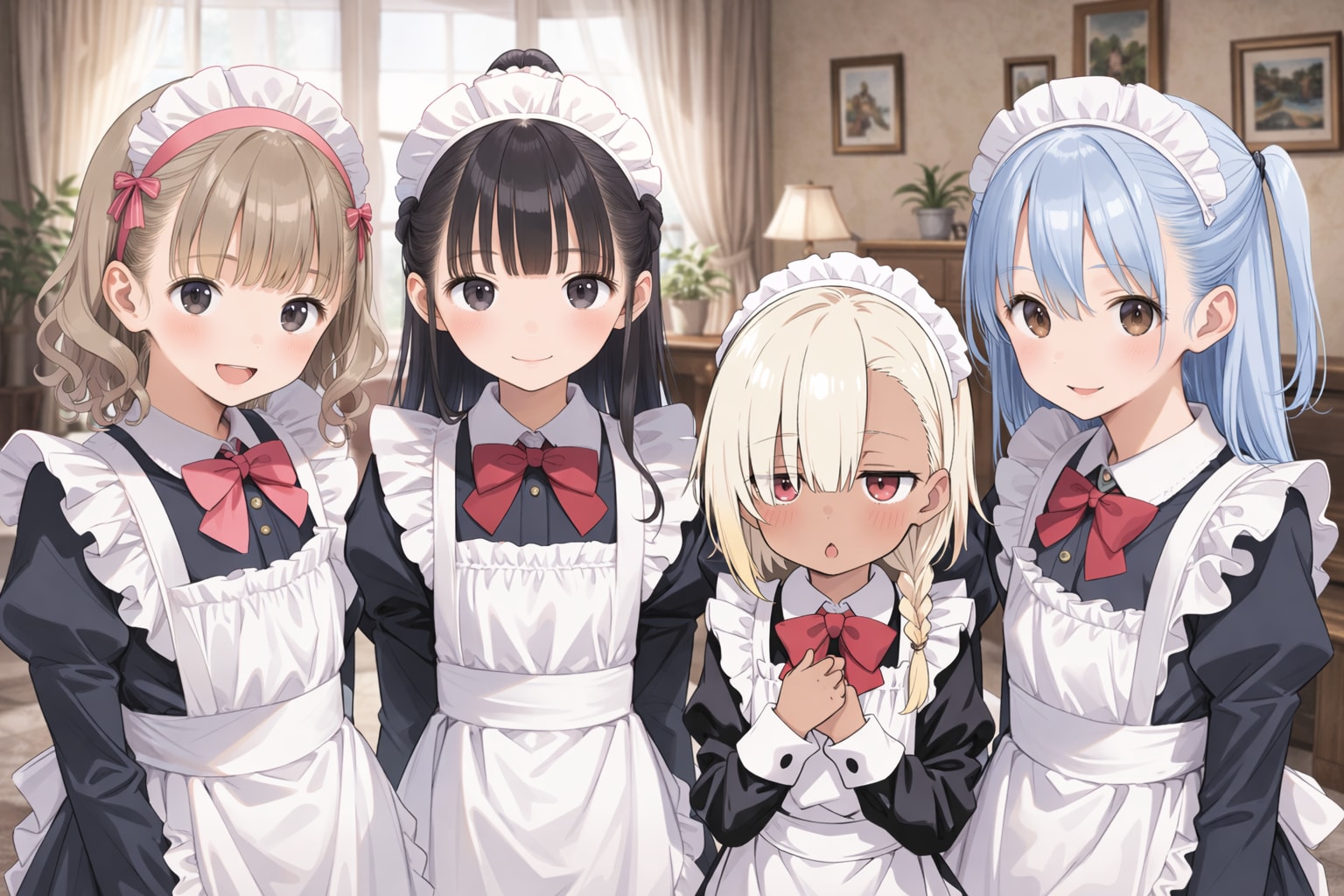 なずなちゃん達と | の人気AIイラスト・グラビア