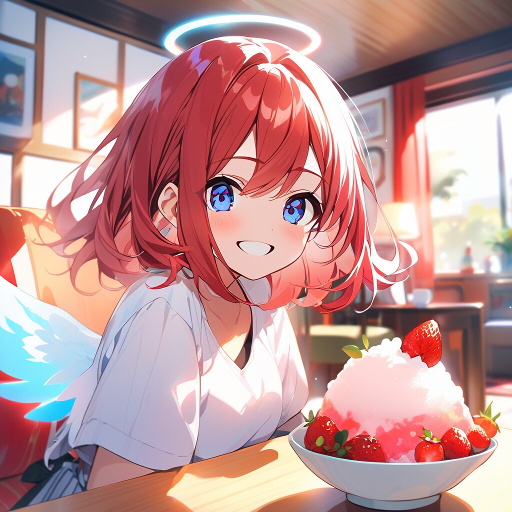 赤髪さんとイチゴかき氷