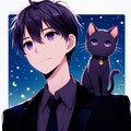 子猫と、黒髪短髪男性★その1-1(12枚) 12枚目