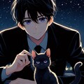 子猫と、黒髪短髪男性★その1-1(12枚) 4枚目