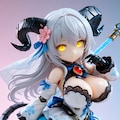 異世界制服少女達　悪魔付きの魔法少女　アクリルドールフィギュア 6枚目