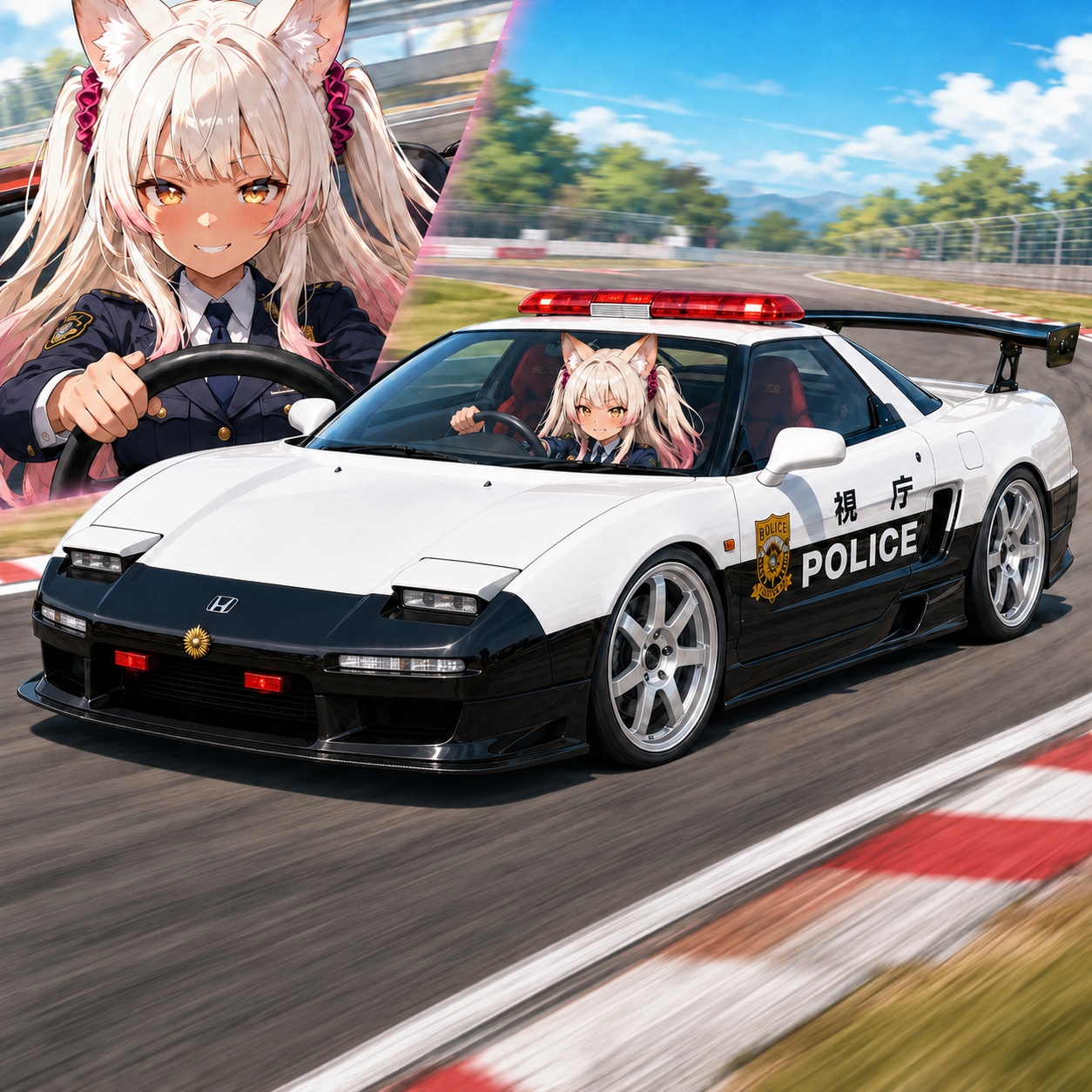 ポリス ミラさんのパトカー | の人気AIイラスト・グラビア