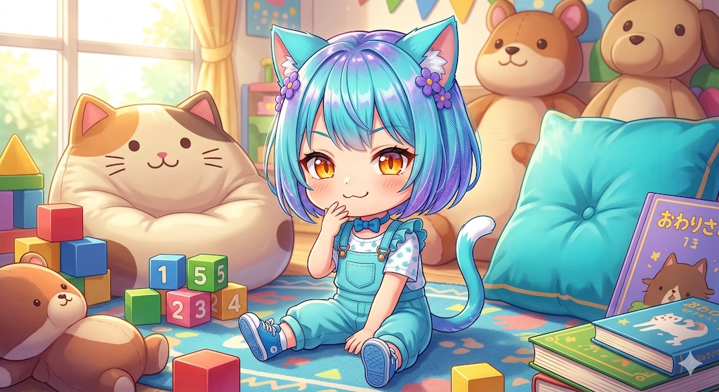 スカイブルーのしっぽ 春の陽だまり