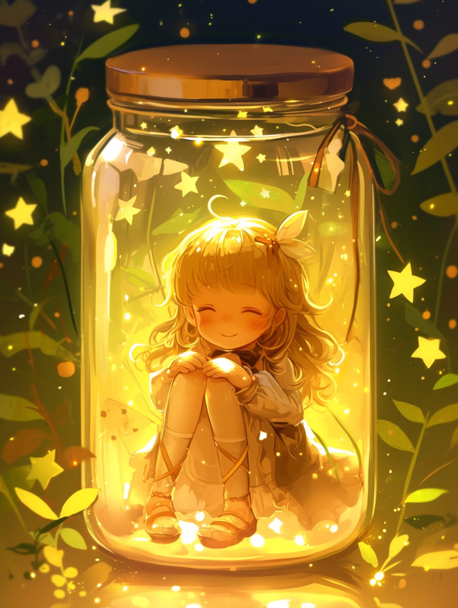 「瓶詰の少女」黄23 | の人気AIイラスト・グラビア