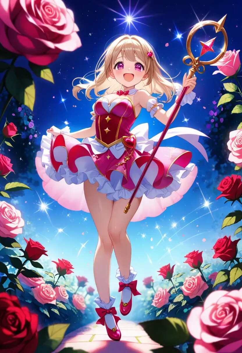 花を咲かせる魔法少女