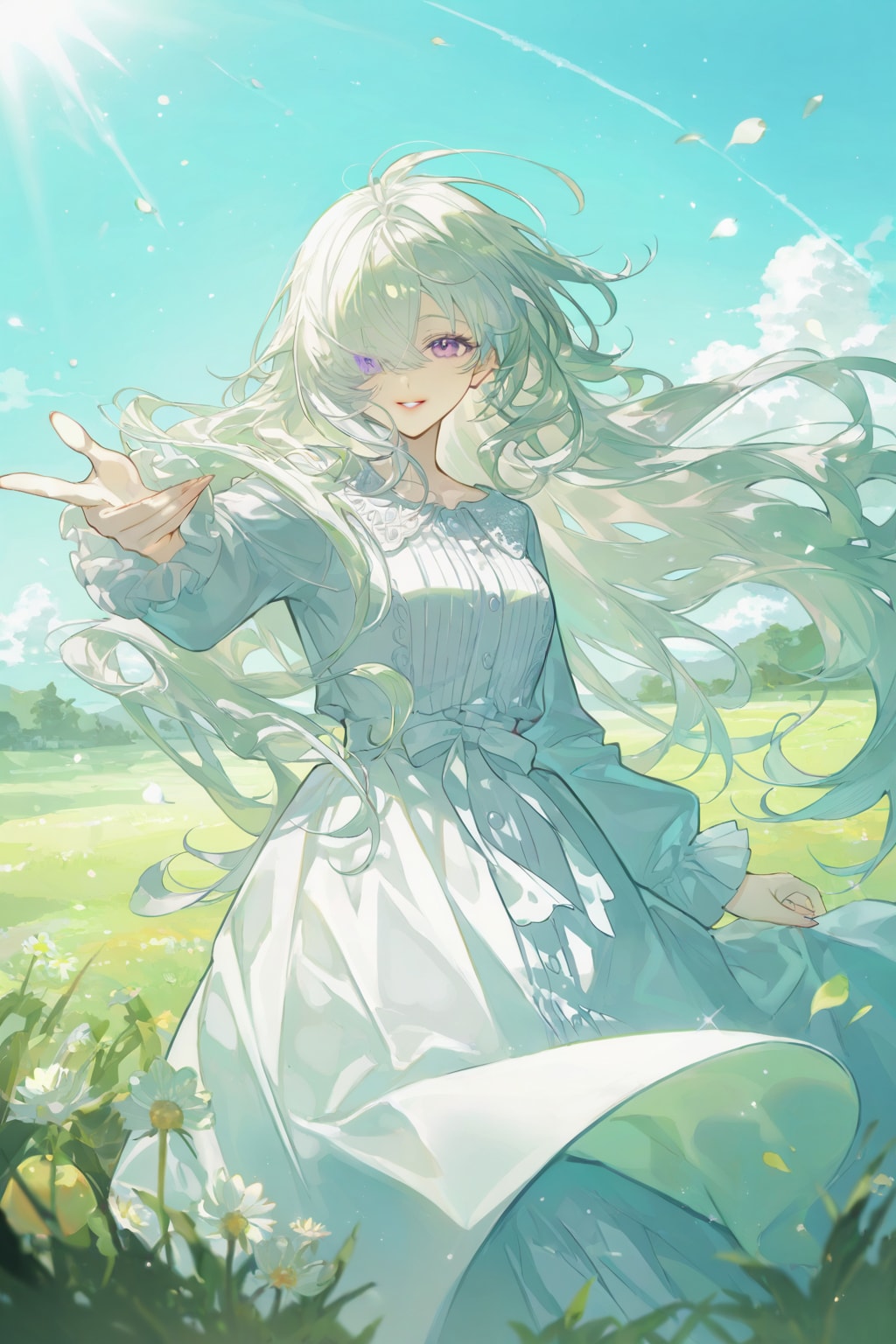 草原の女の子