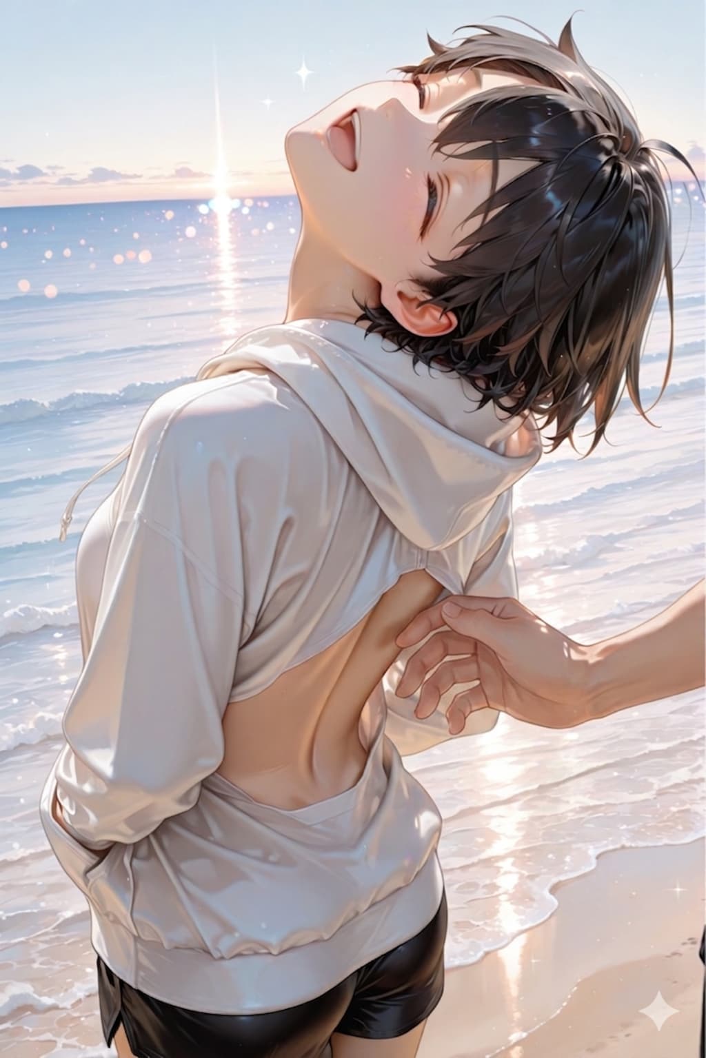 背中がガラ空きだぜ