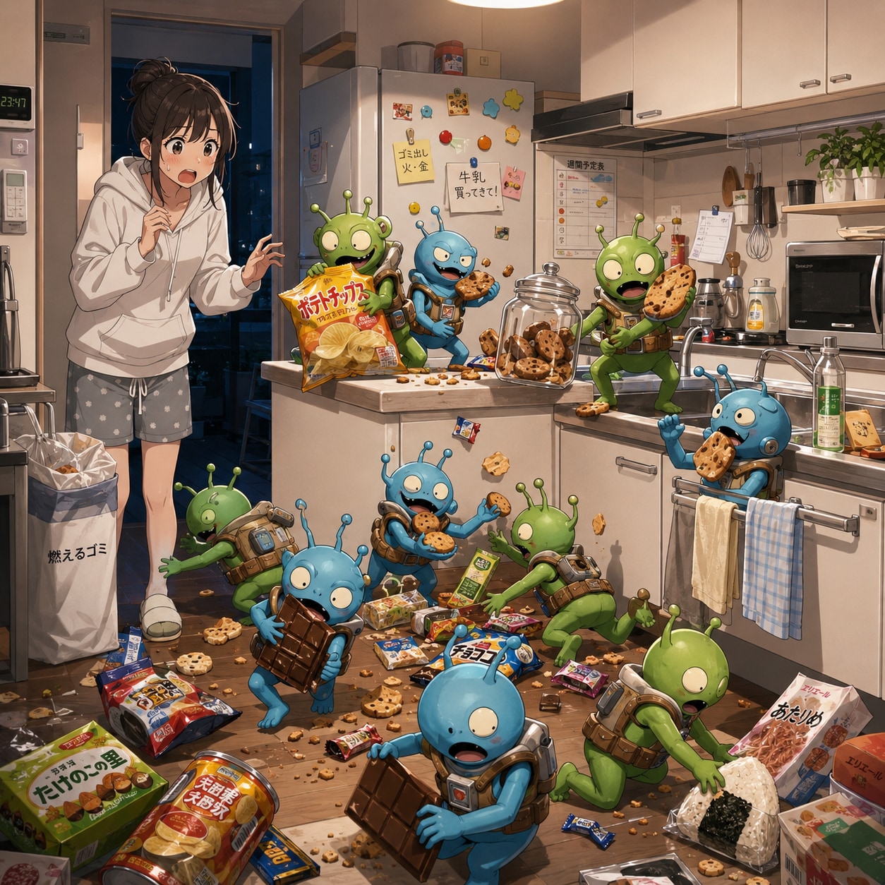 つまみ食い...成功しとる。 | の人気AIイラスト・グラビア