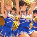 チアリーダー×腋毛 3枚目