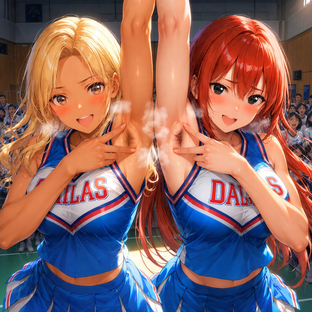 チアリーダー×腋毛